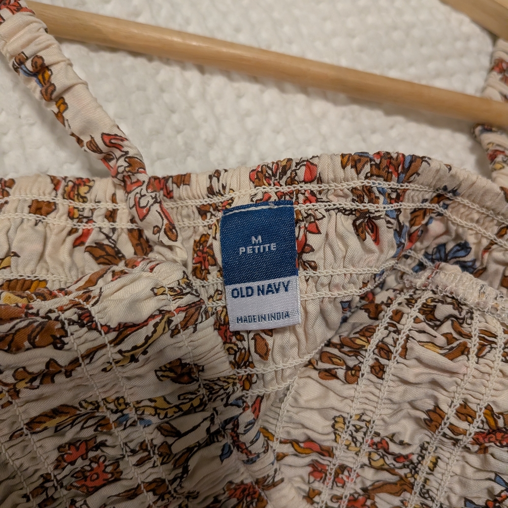 ‼️ Last Chance ‼️ Old Navy Floral Midi Dress - Beige and Rust - Picture 5 of 5